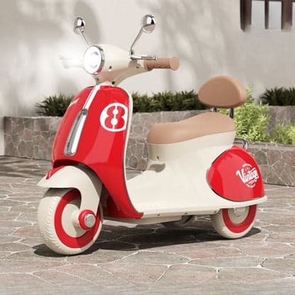ABC Toyz Vintage 6V Dual Motor Vespa Kids Scooty