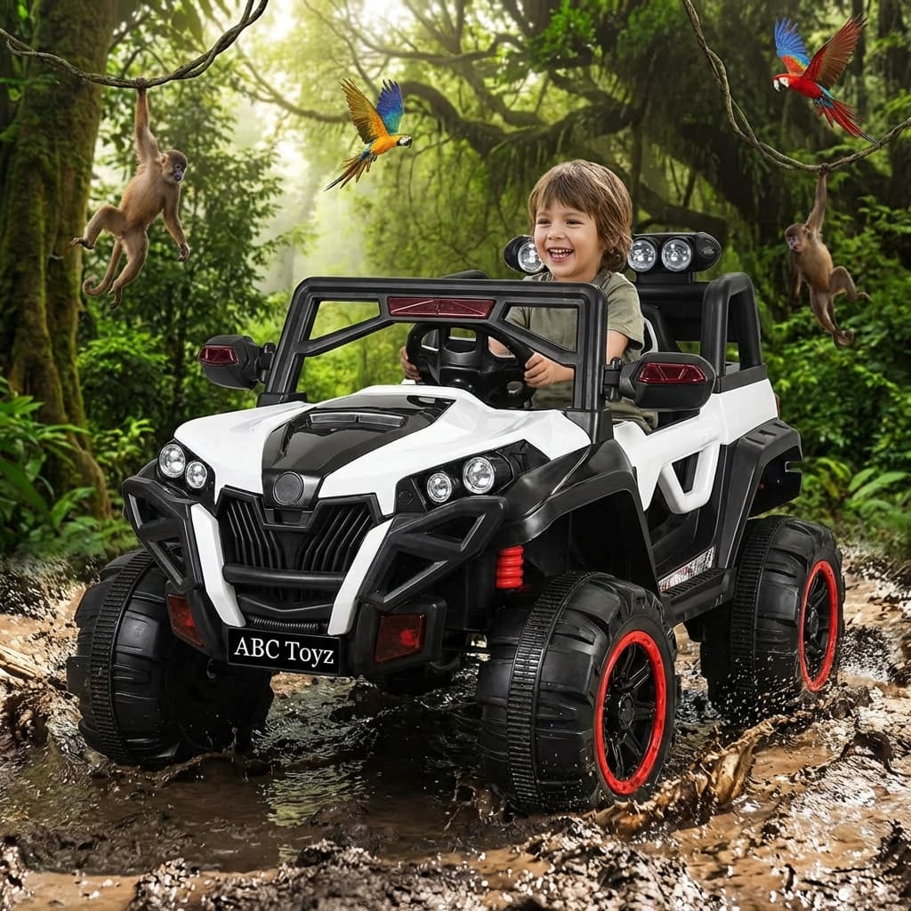 ABC Toyz Monster 4x4 12V Off-Road Ride-On Jeep - View 9