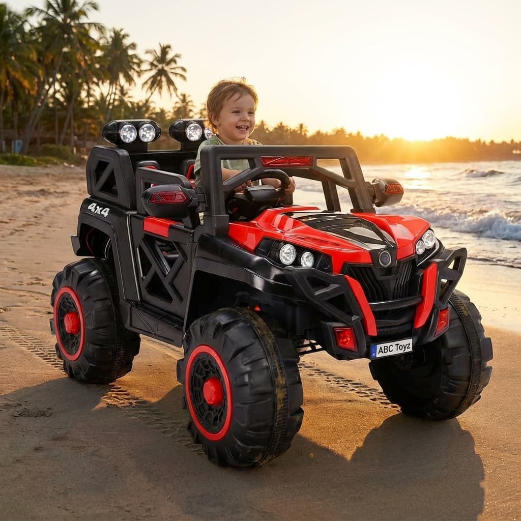 ABC Toyz Monster 4x4 12V Off-Road Ride-On Jeep - View 2