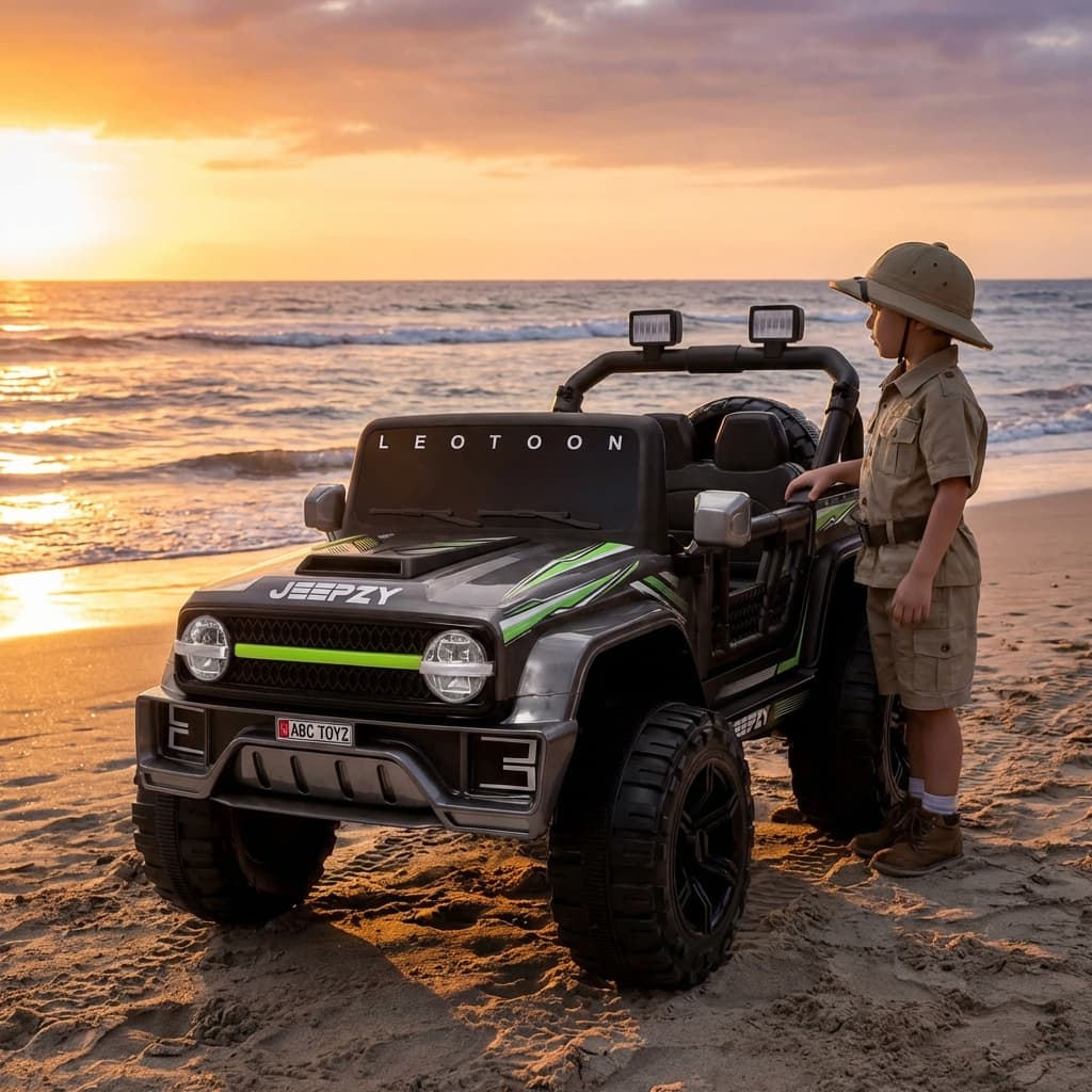 ABC Toyz Jeepzy 12V Two-Seater Off-Road Jeep - View 2