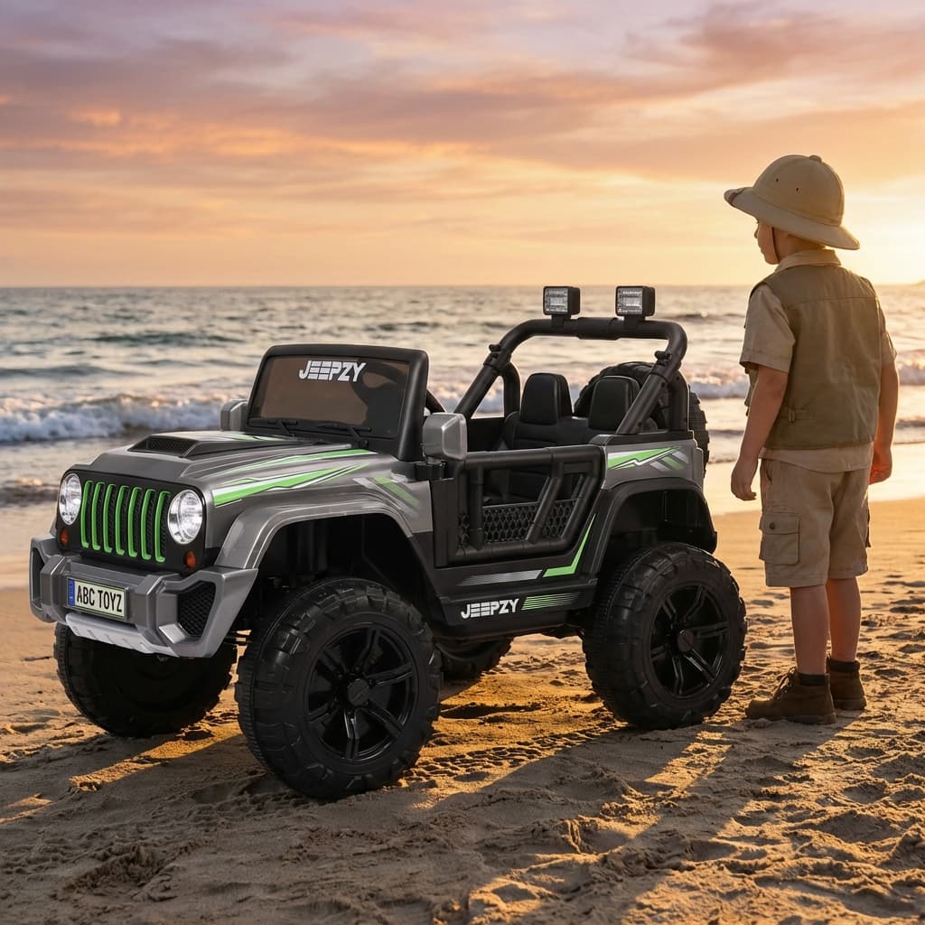 ABC Toyz Jeepzy 12V Two-Seater Off-Road Jeep - View 4