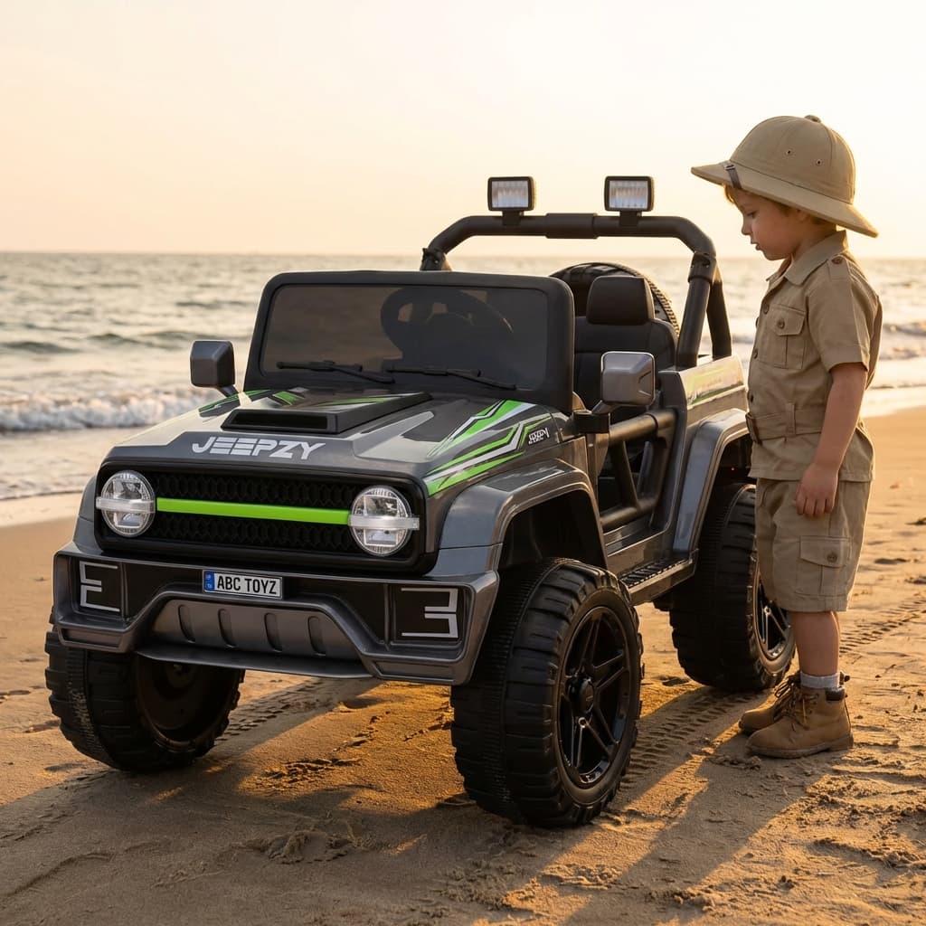 ABC Toyz Jeepzy 12V Two-Seater Off-Road Jeep - View 7