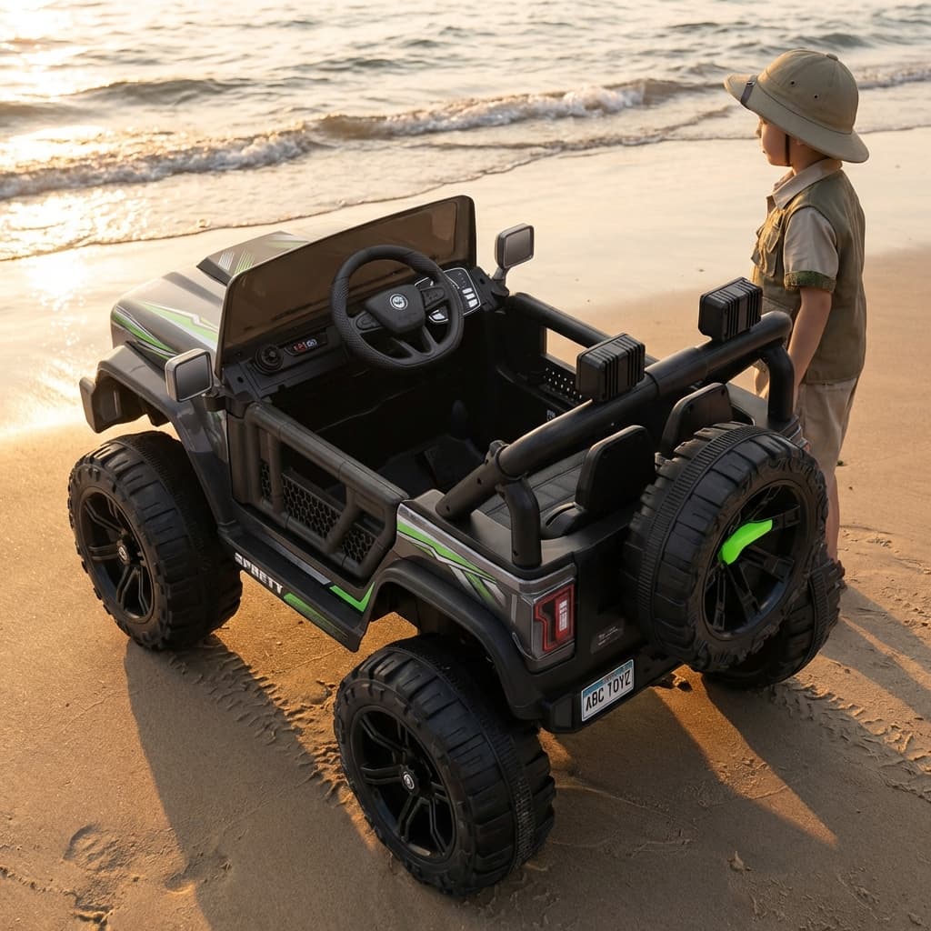 ABC Toyz Jeepzy 12V Two-Seater Off-Road Jeep - View 10