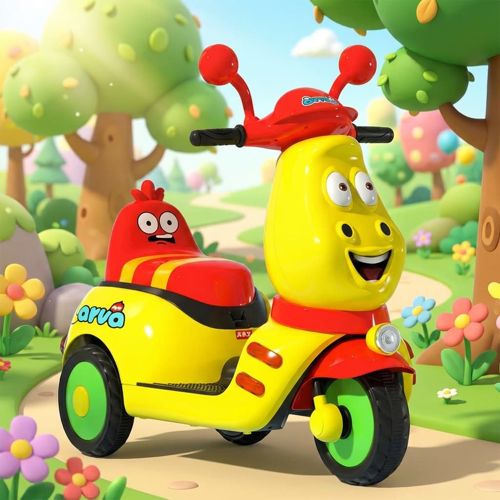 ABC Toyz Cartoon Character 6V Dual Motor Electric Scooter - View 3