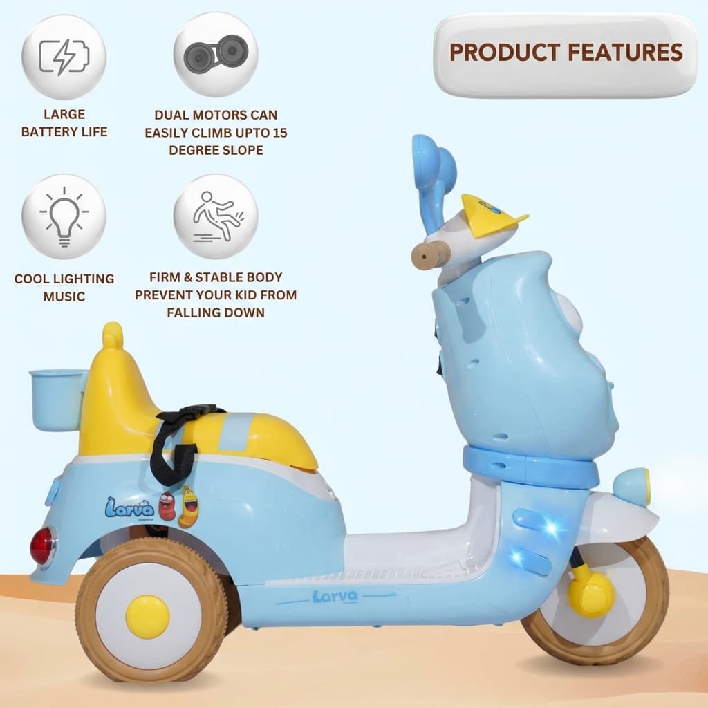 ABC Toyz Cartoon Character 6V Dual Motor Electric Scooter - View 1