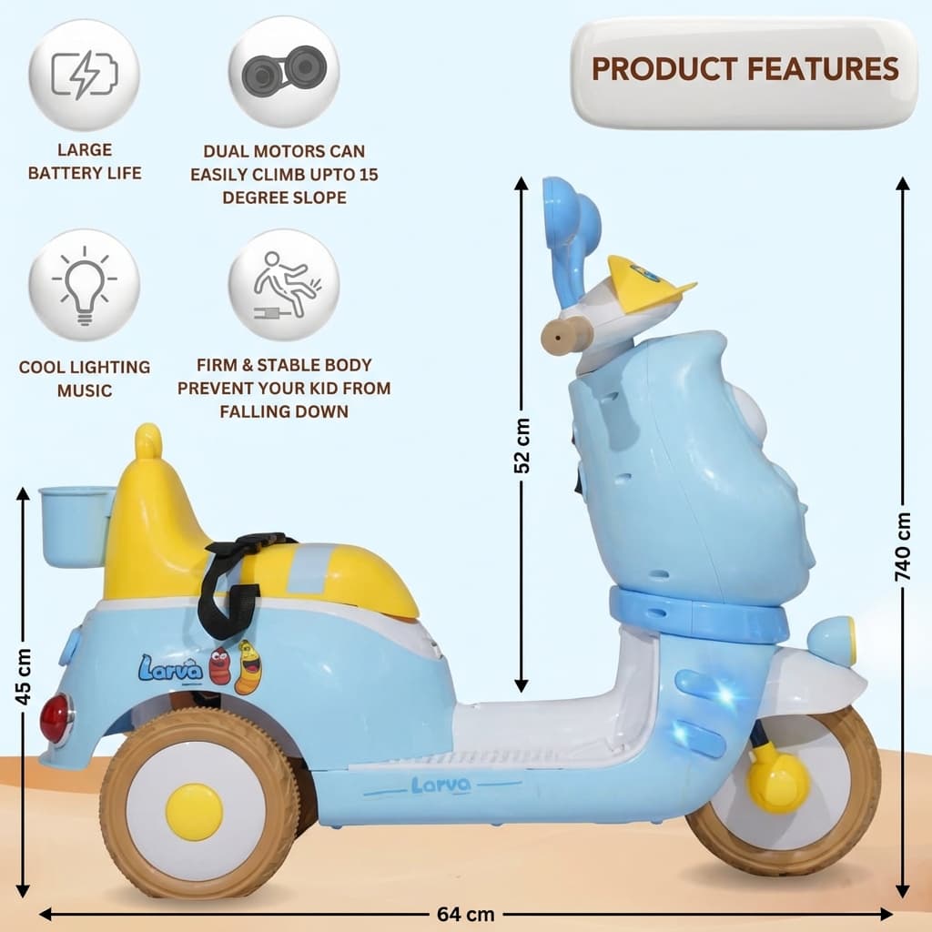 ABC Toyz Cartoon Character 6V Dual Motor Electric Scooter - View 18