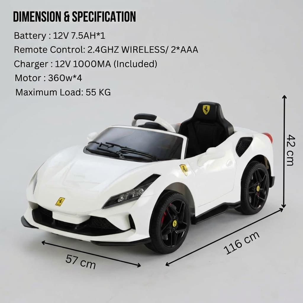 ABC Toyz Premium F8 Performance Ride-On Car - View 14