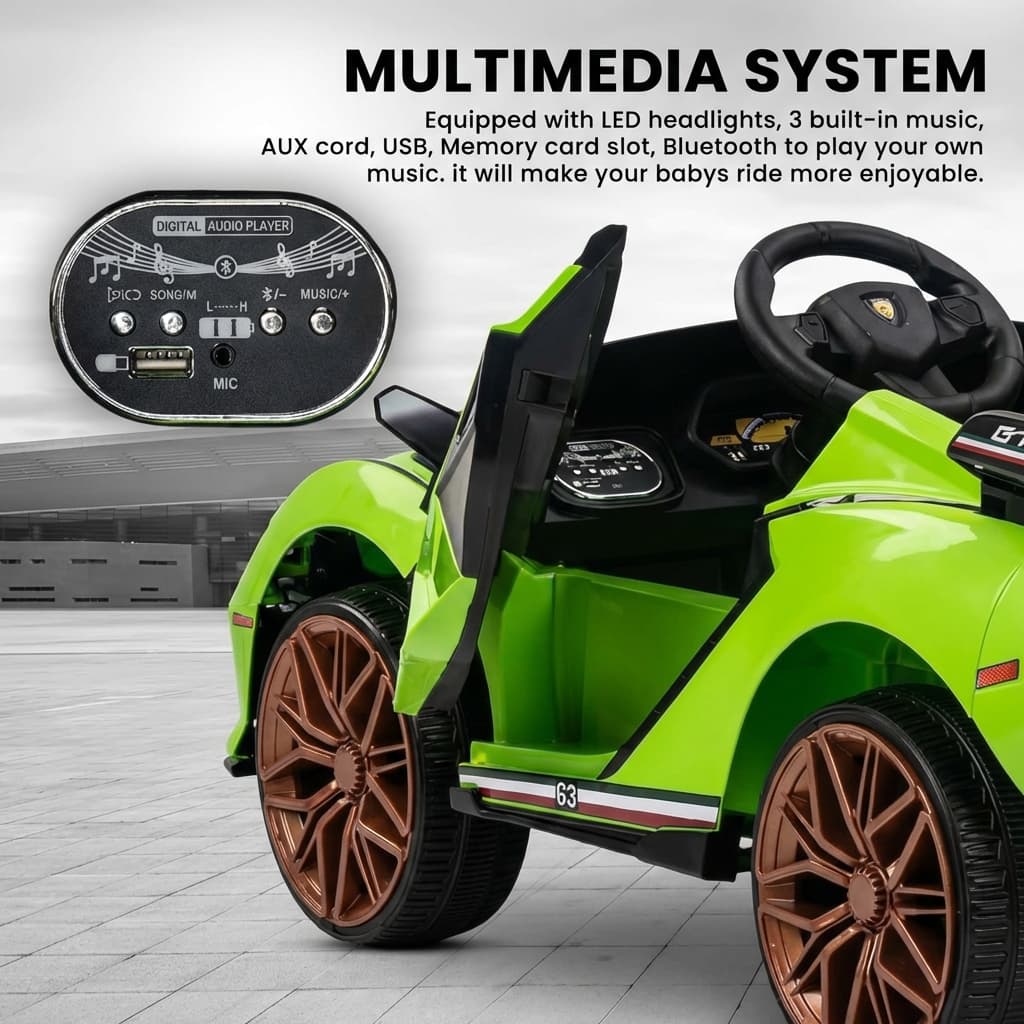 ABC Toyz Premium Lemborghini GT Ride-On Car - View 10