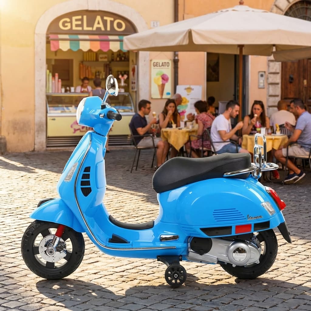 ABC Toyz Vespa Style 12V Battery Ride-On Scooty - View 12