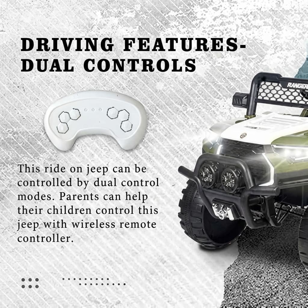 ABC Toyz Ranger R2100 12V 4x4 Off-Road Jeep - View 12