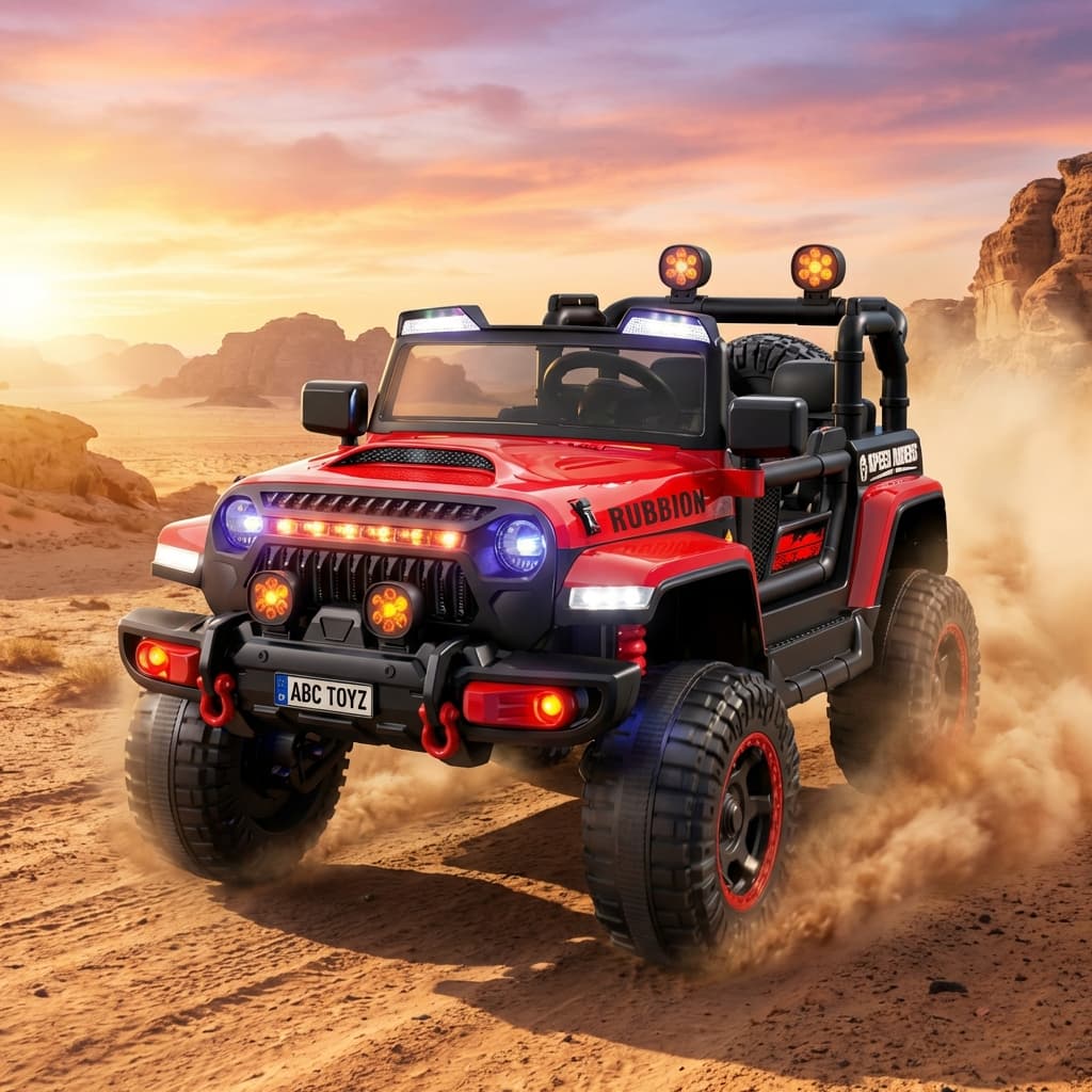 ABC Toyz Rubbion 12V 4WD Off-Road Jeep - View 1