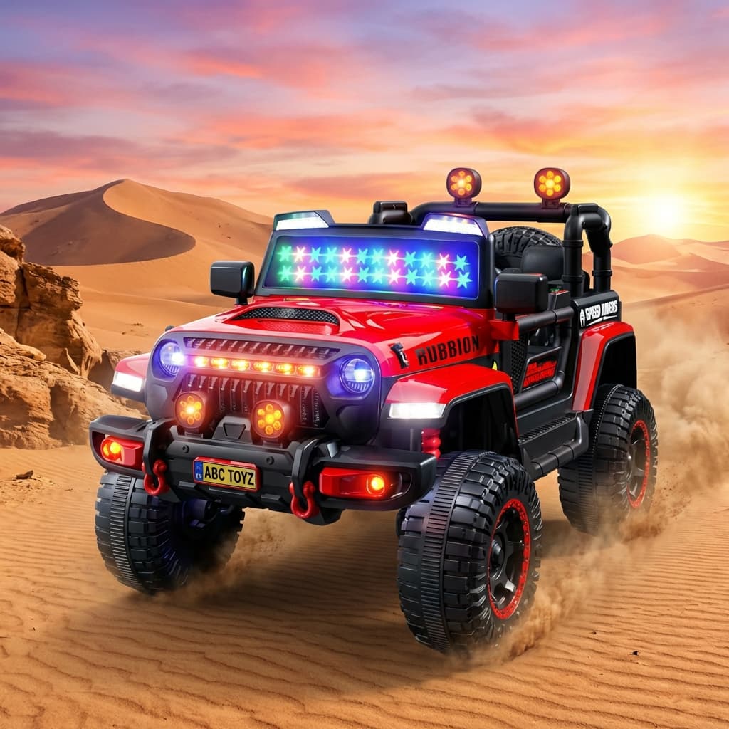 ABC Toyz Rubbion 12V 4WD Off-Road Jeep - View 3