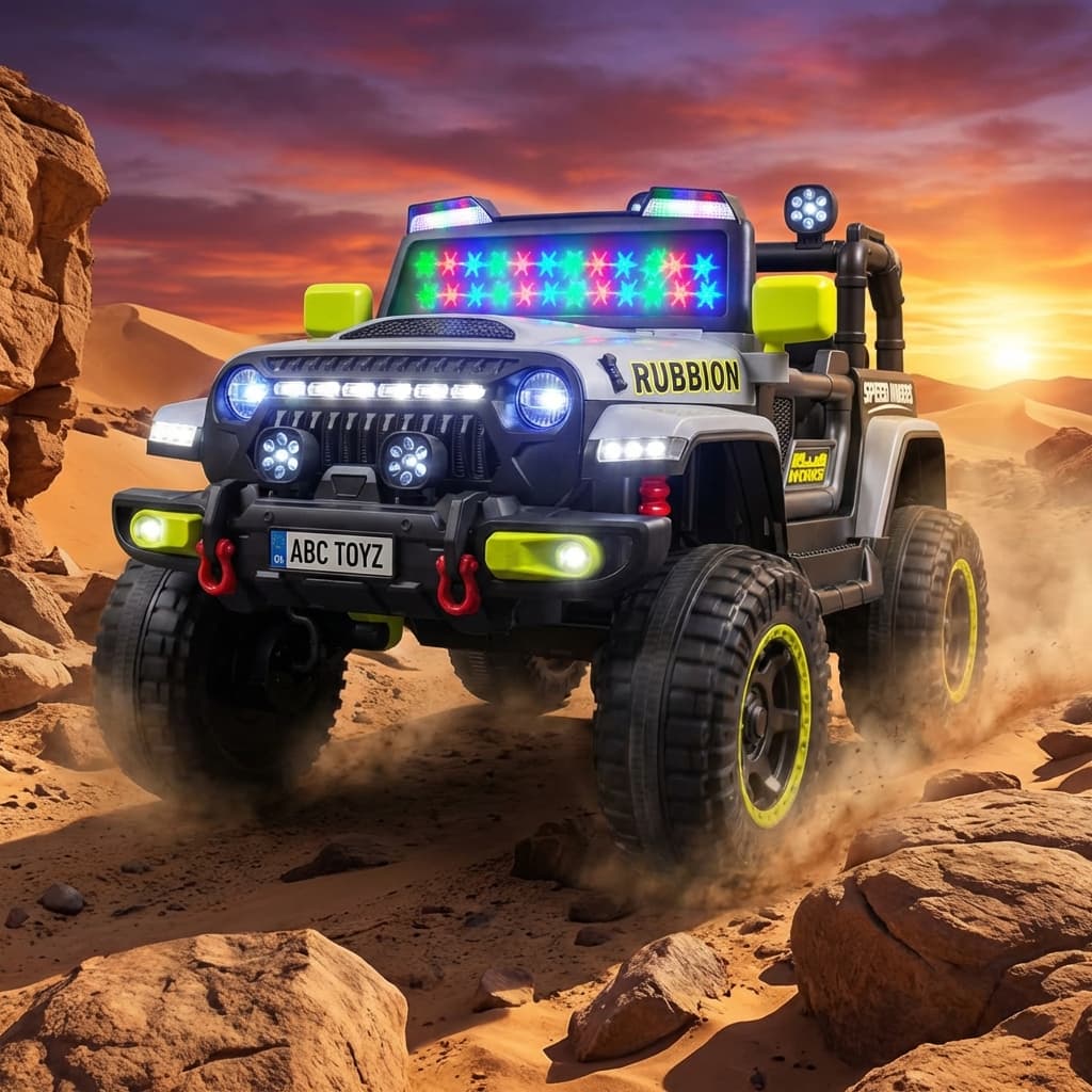 ABC Toyz Rubbion 12V 4WD Off-Road Jeep - View 5