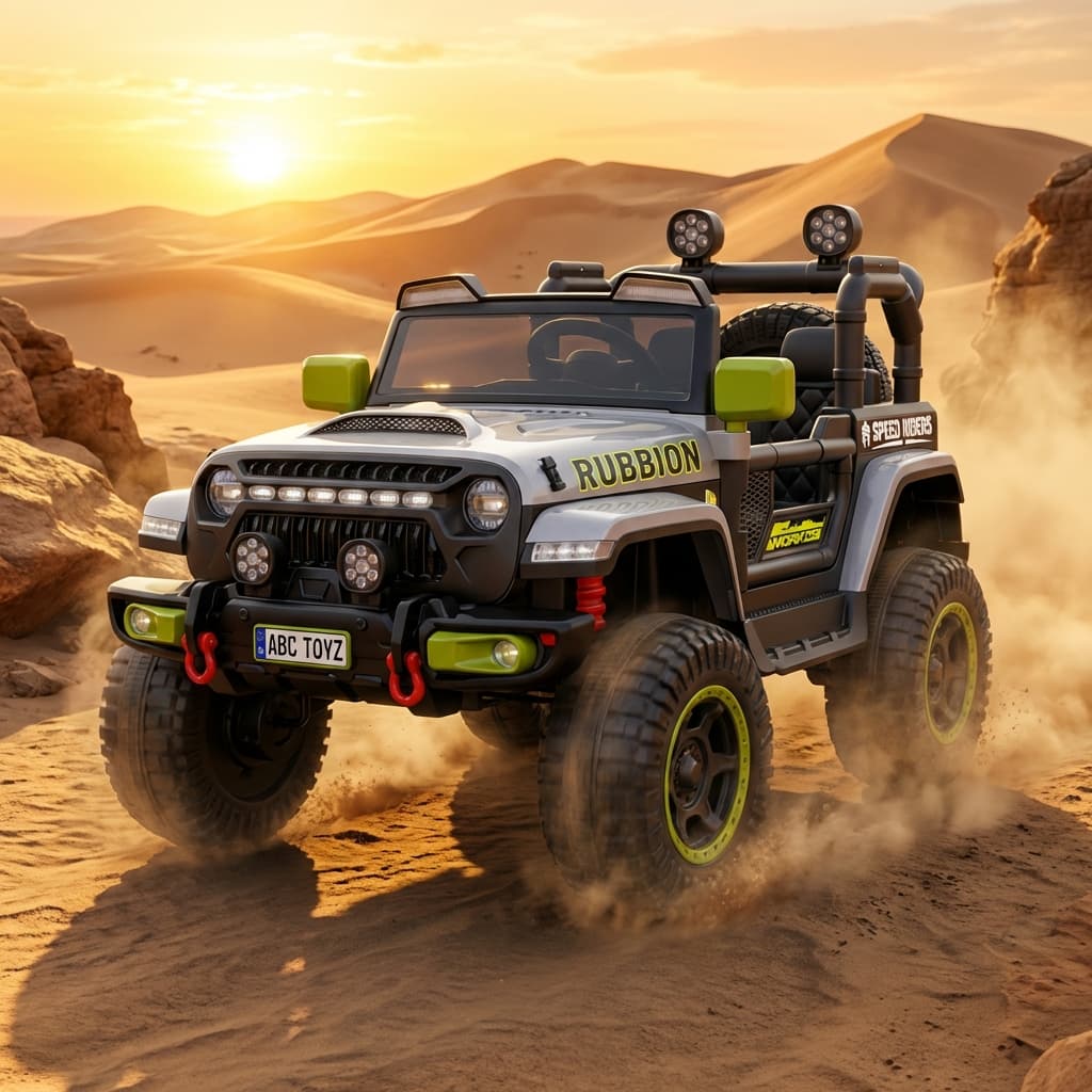 ABC Toyz Rubbion 12V 4WD Off-Road Jeep - View 6