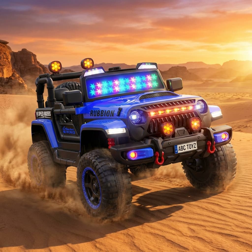 ABC Toyz Rubbion 12V 4WD Off-Road Jeep - View 10