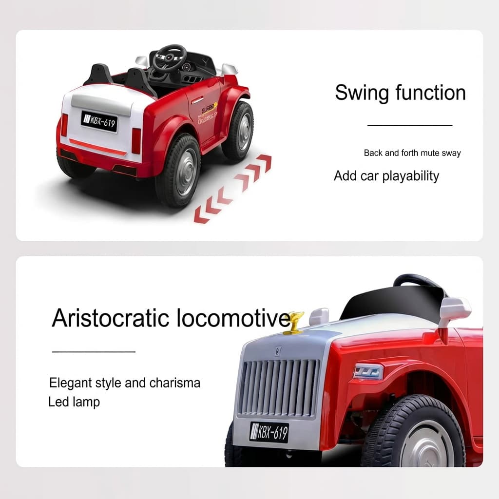 ABC Toyz Rolls Royce Style 12V Dual-Seat Ride-On Car - View 11