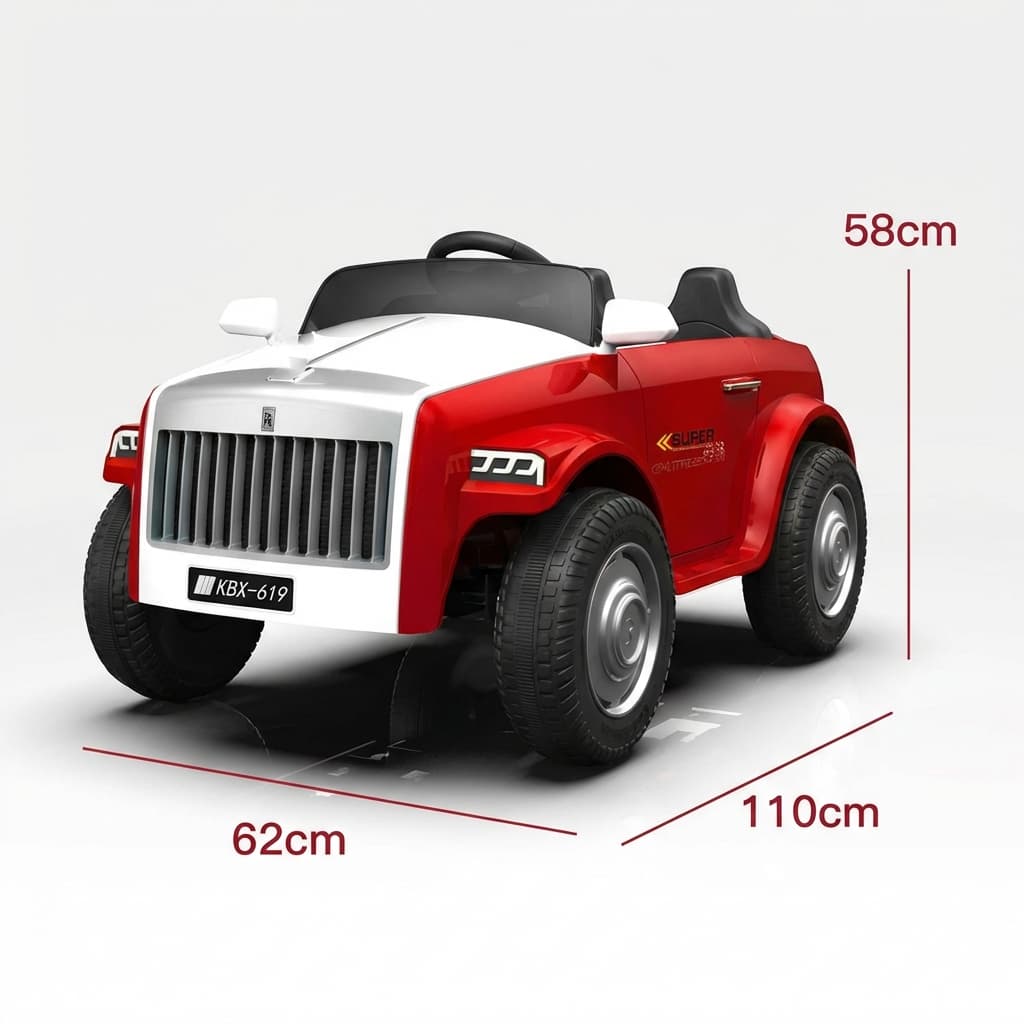 ABC Toyz Rolls Royce Style 12V Dual-Seat Ride-On Car - View 12