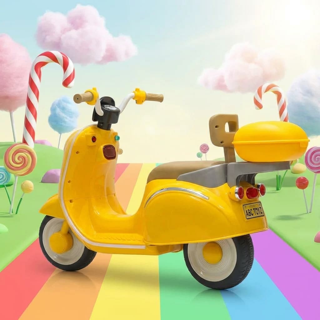 ABC Toyz Vespa Style 12V 3-Wheel Scooty - View 3