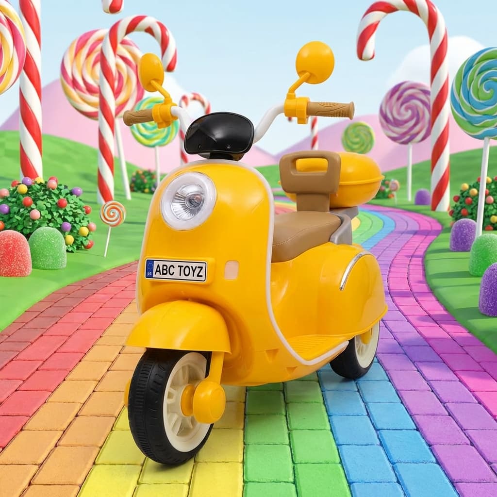 ABC Toyz Vespa Style 12V 3-Wheel Scooty - View 2