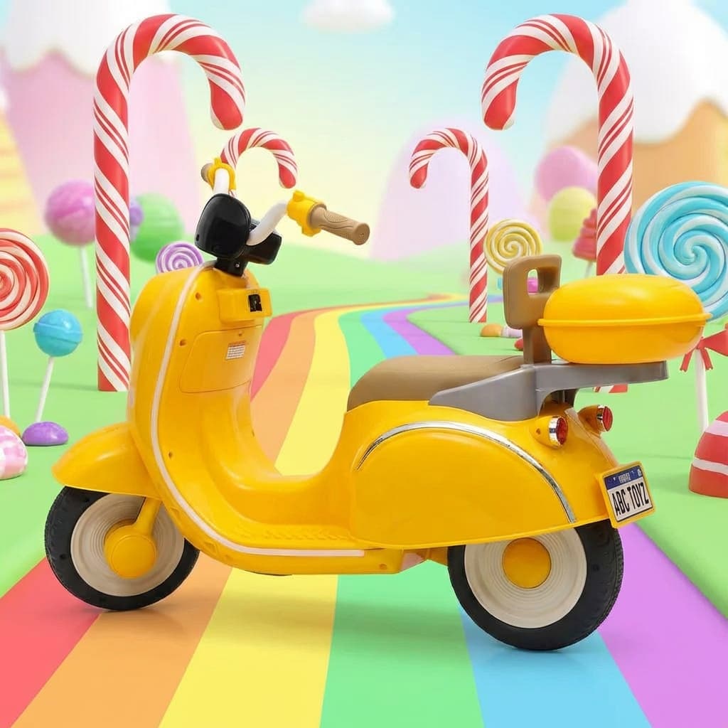 ABC Toyz Vespa Style 12V 3-Wheel Scooty - View 6