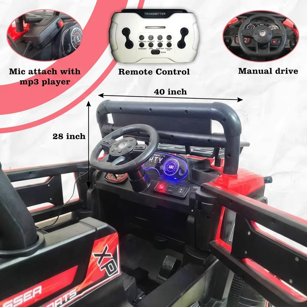 ABC Toyz DLX6188 12V Two-Seater Off-Road UTV - View 7