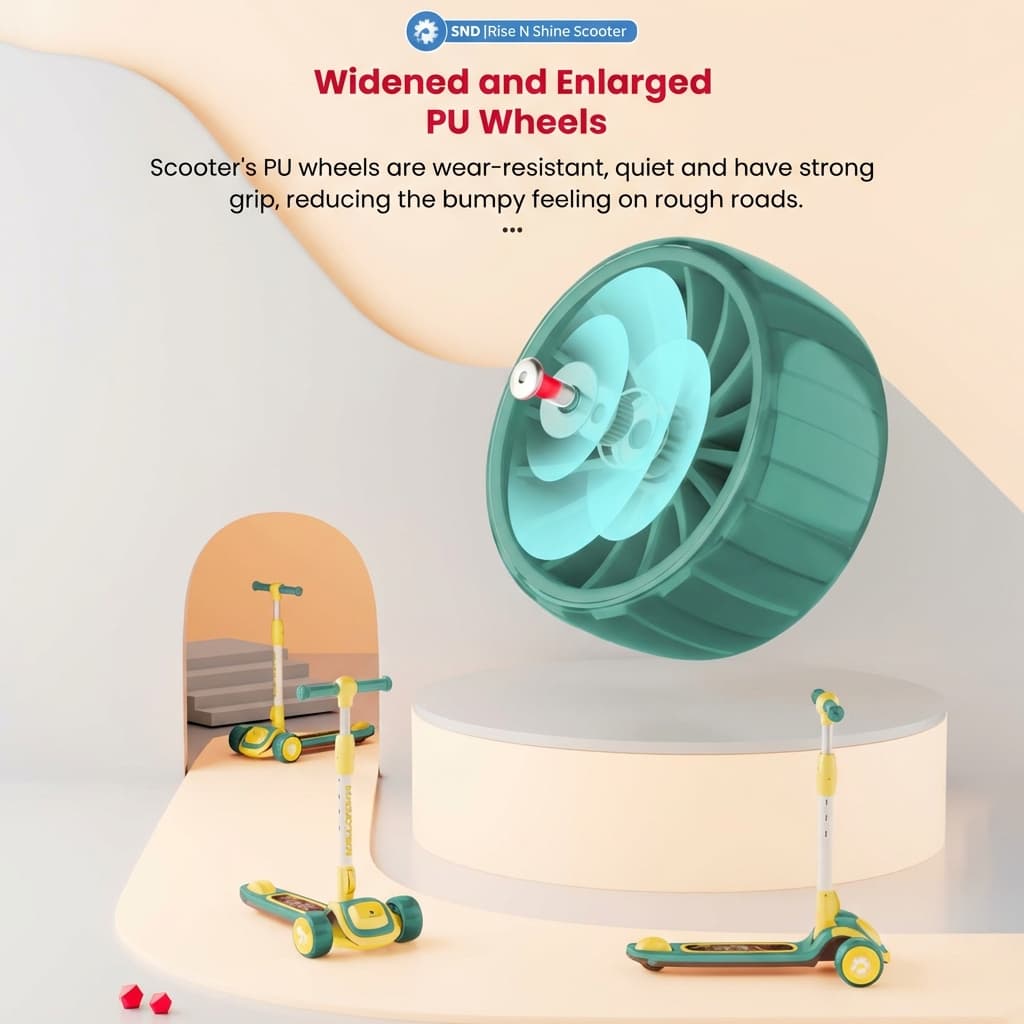 ABC Toyz Rise 'n' Shine LED Musical Scooter - View 4