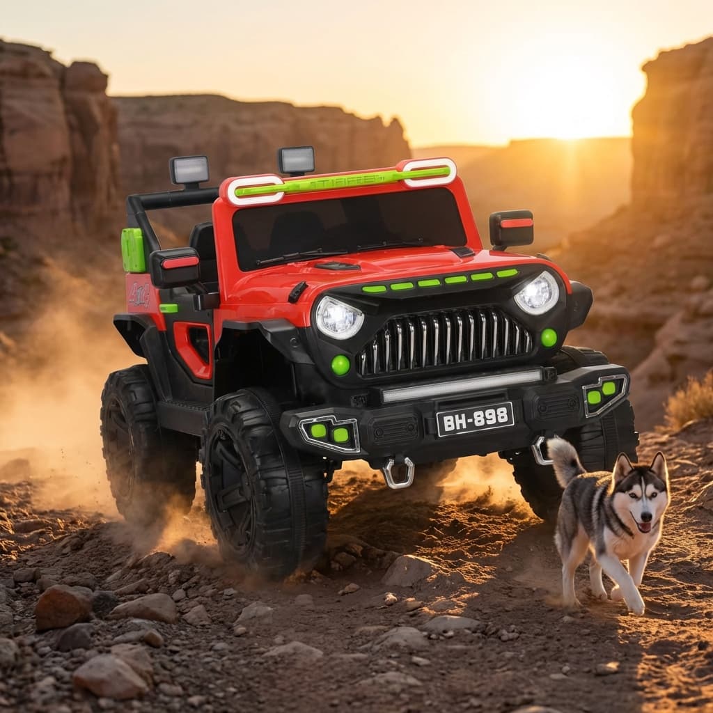 ABC Toyz BH-858 12V 4x4 Remote Control Ride-On Jeep - View 1