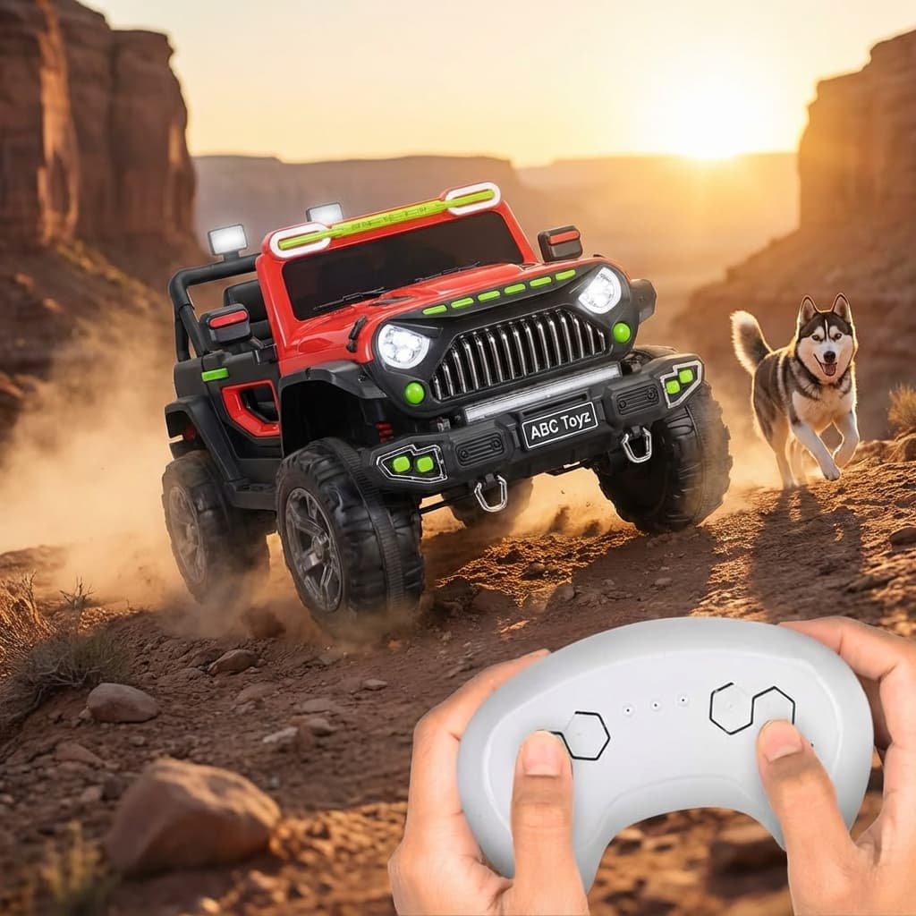 ABC Toyz BH-858 12V 4x4 Remote Control Ride-On Jeep - View 5