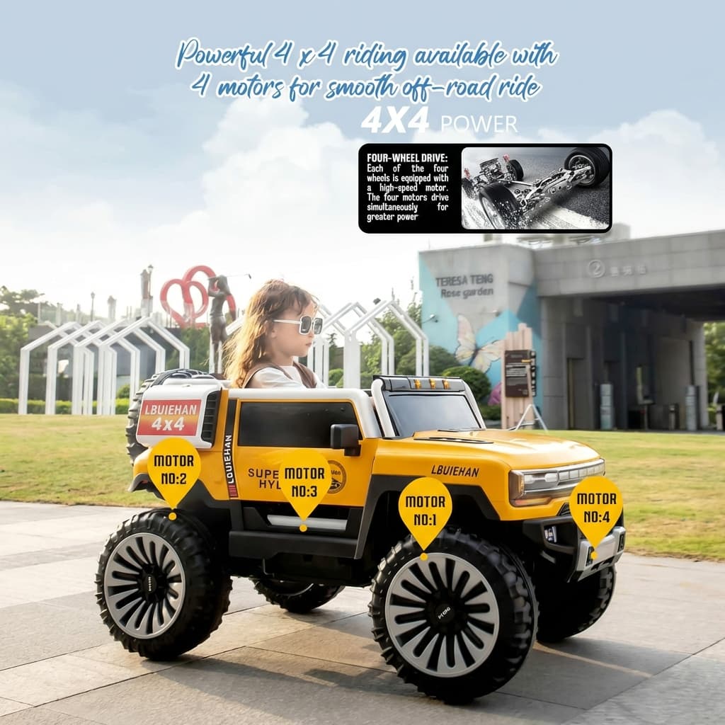 ABC Toyz Hummer EV Style 12V 4WD Monster Truck - View 18