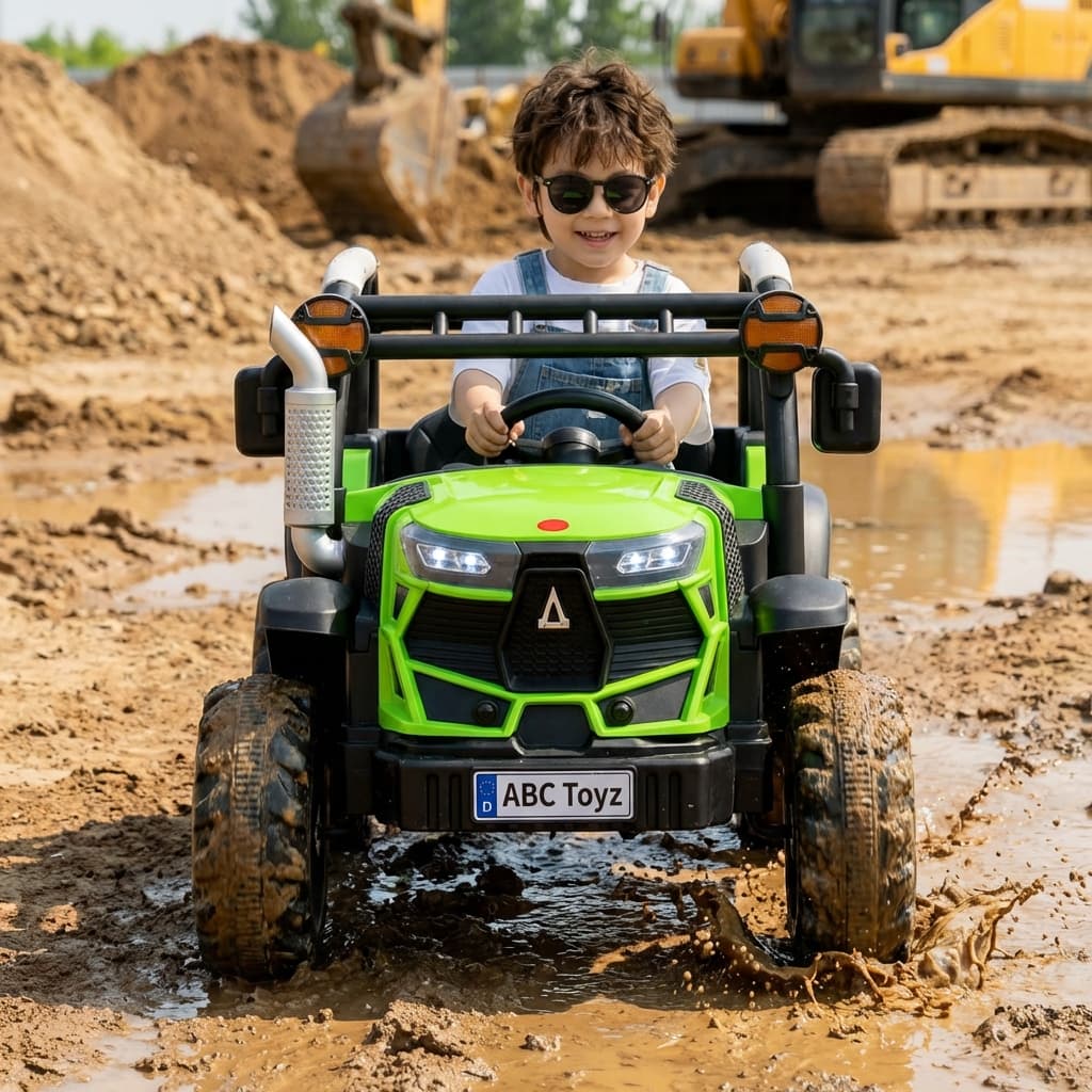 ABC Toyz Tough Excavator 12V Tractor - View 5