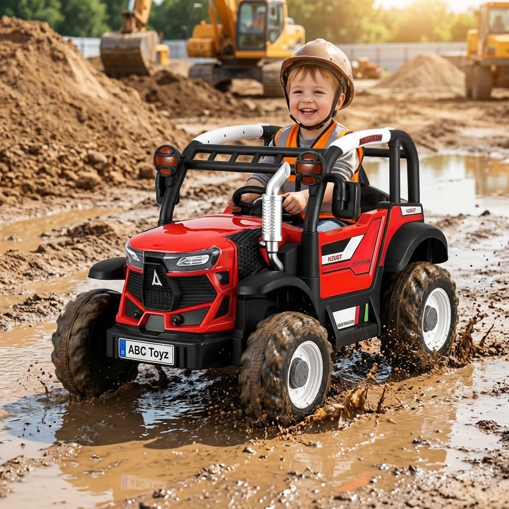 ABC Toyz Tough Excavator 12V Tractor - View 10