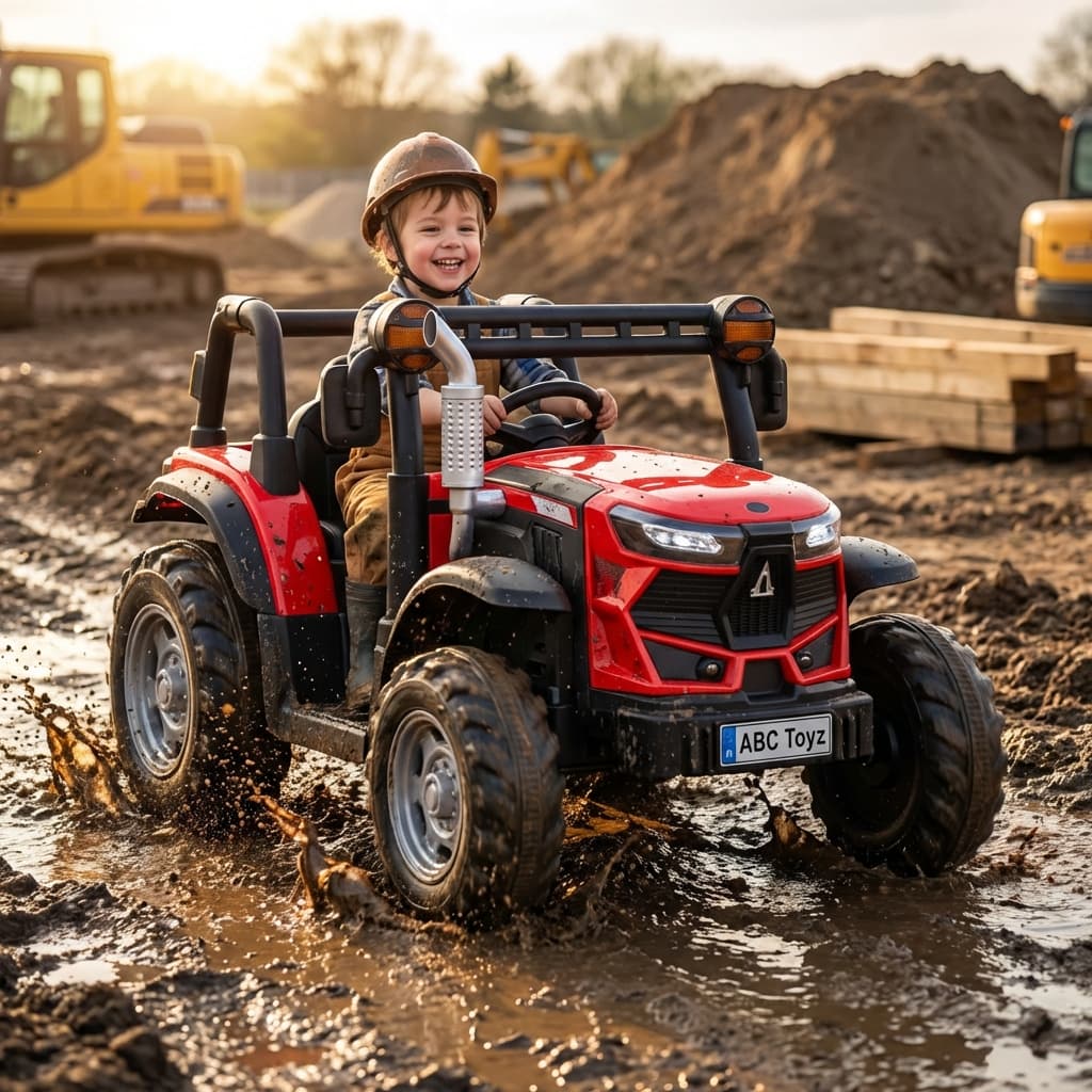 ABC Toyz Tough Excavator 12V Tractor - View 12