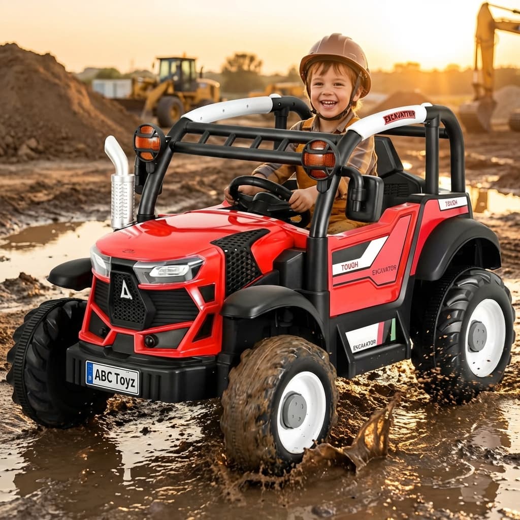 ABC Toyz Tough Excavator 12V Tractor - View 14