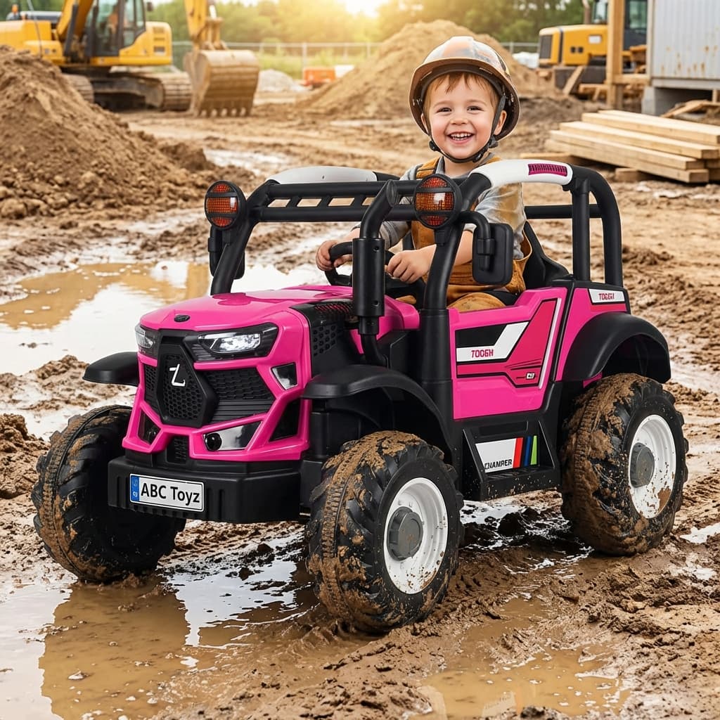 ABC Toyz Tough Excavator 12V Tractor - View 16