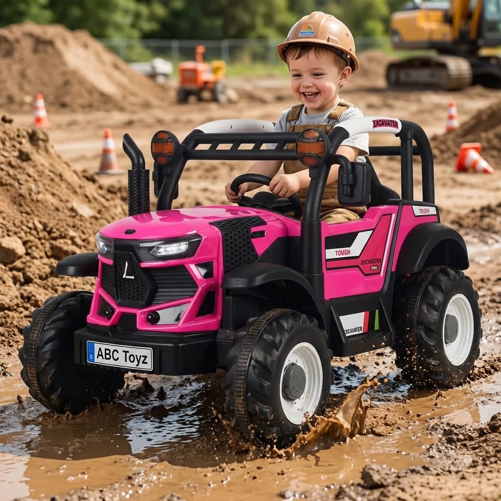 ABC Toyz Tough Excavator 12V Tractor - View 19