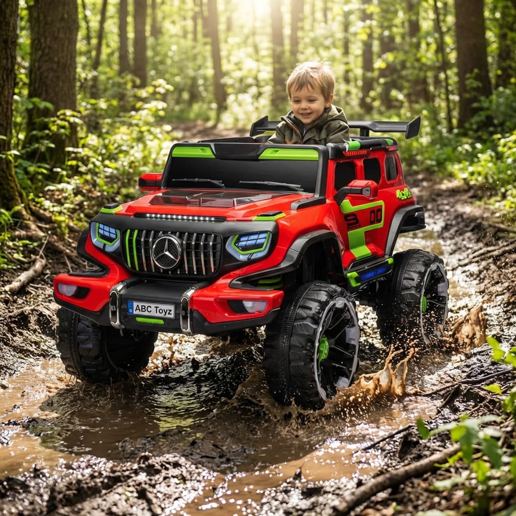 ABC Toyz EV1177 12V 4WD Mercedes Style Off-Road Jeep