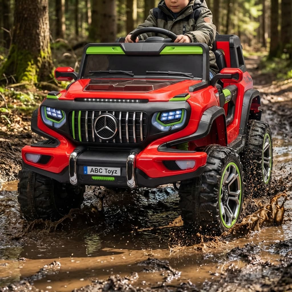ABC Toyz EV1177 12V 4WD Mercedes Style Off-Road Jeep - View 3