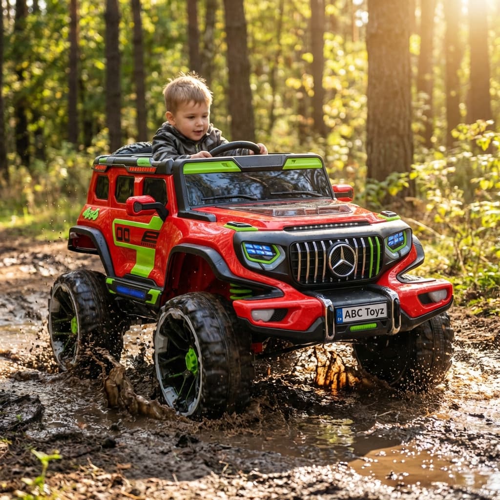 ABC Toyz EV1177 12V 4WD Mercedes Style Off-Road Jeep - View 7