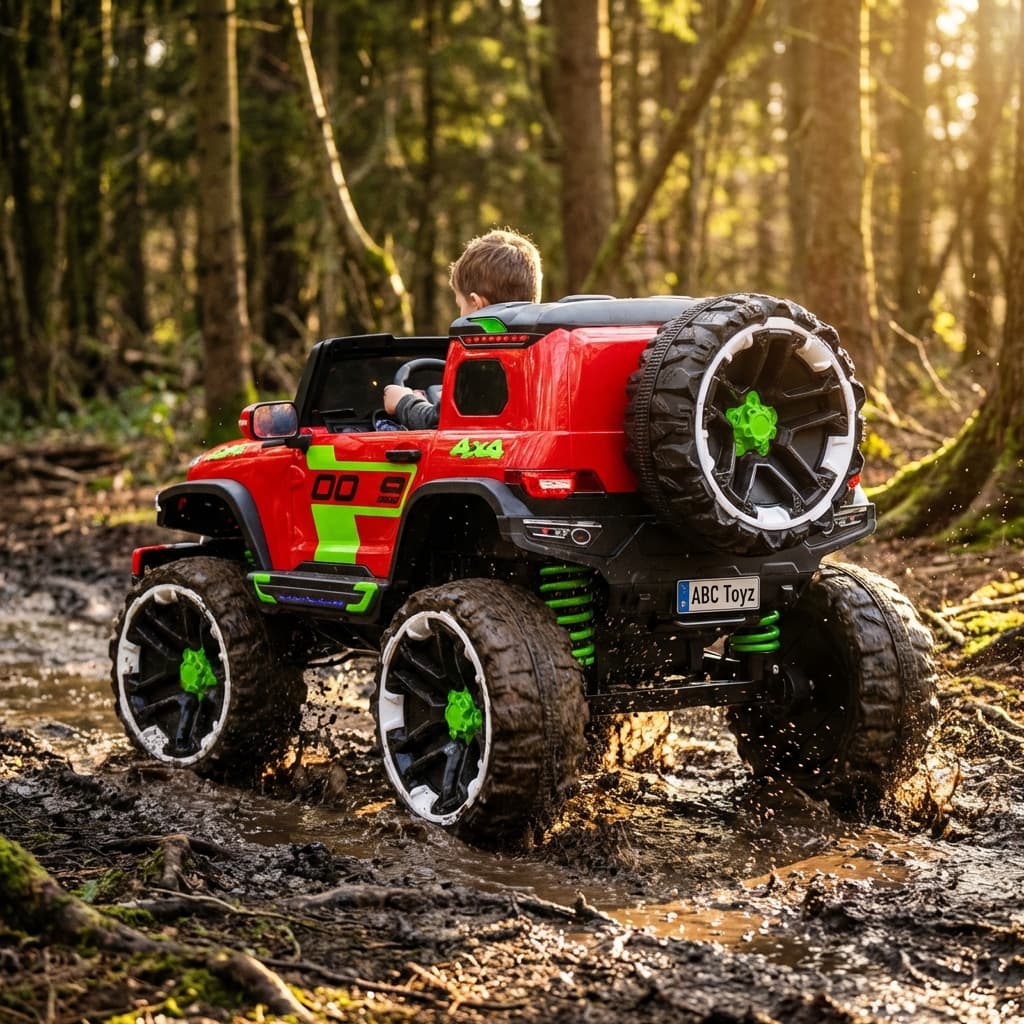 ABC Toyz EV1177 12V 4WD Mercedes Style Off-Road Jeep - View 9