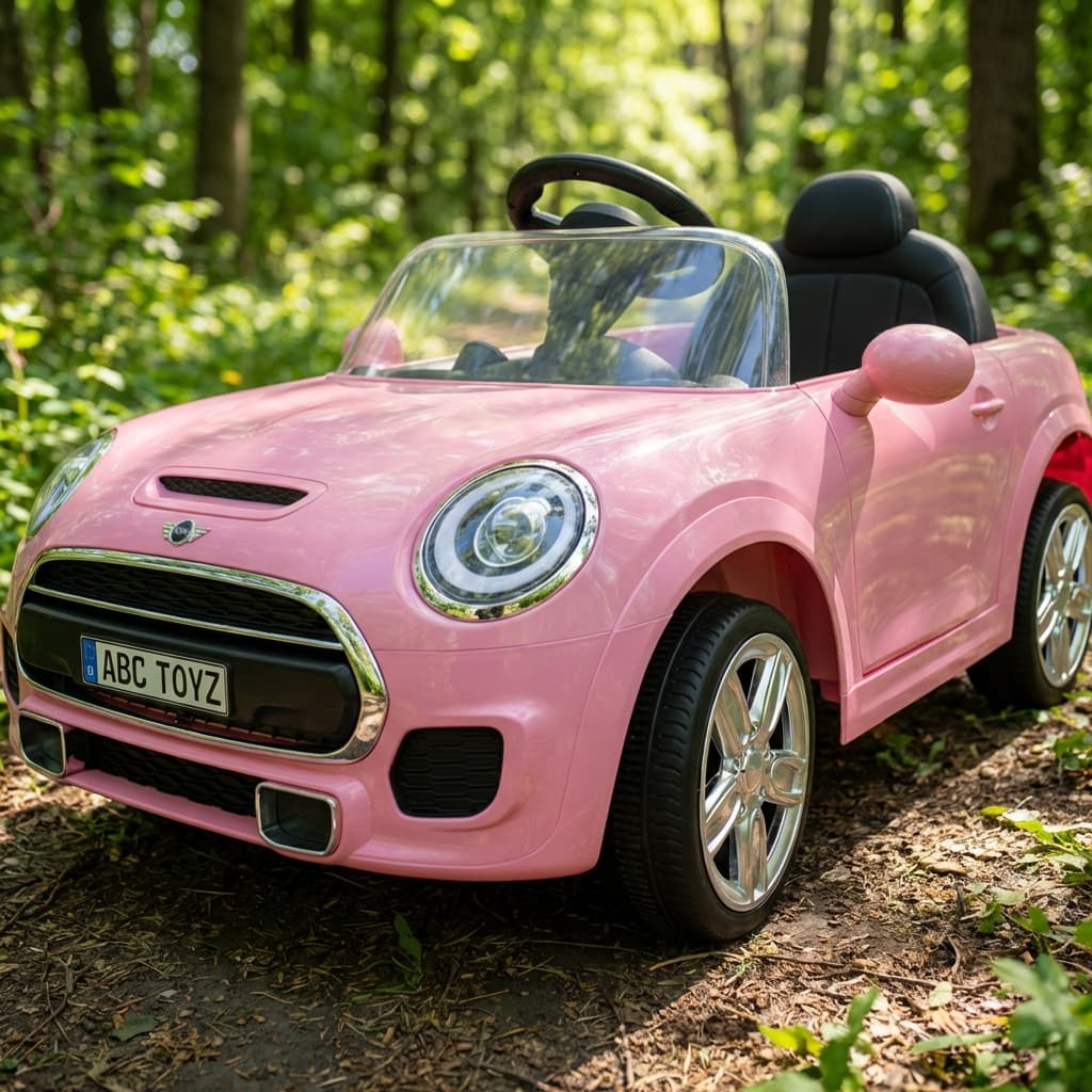 ABC Toyz Premium DLS06 MINI COOPER PINK Ride-On Car