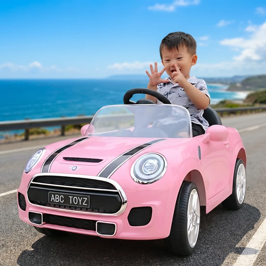 ABC Toyz Premium DLS06 MINI COOPER PINK Ride-On Car - View 3