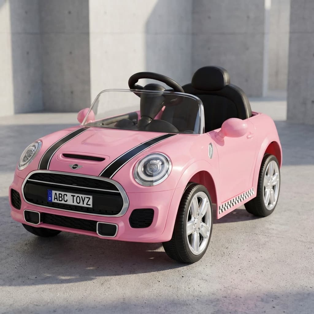 ABC Toyz Premium DLS06 MINI COOPER PINK Ride-On Car - View 5