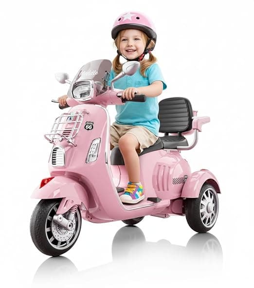 ABC Toyz Vespa Style 12V Dual-Seat Scooter - View 5