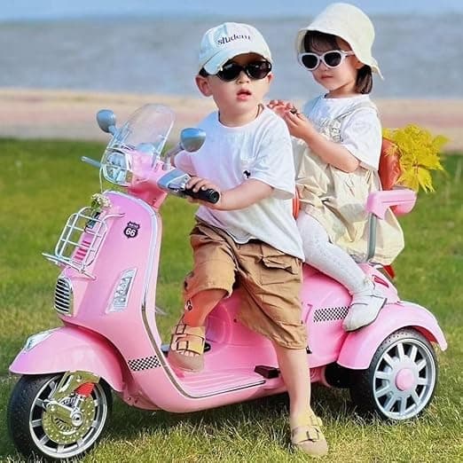ABC Toyz Vespa Style 12V Dual-Seat Scooter - View 6